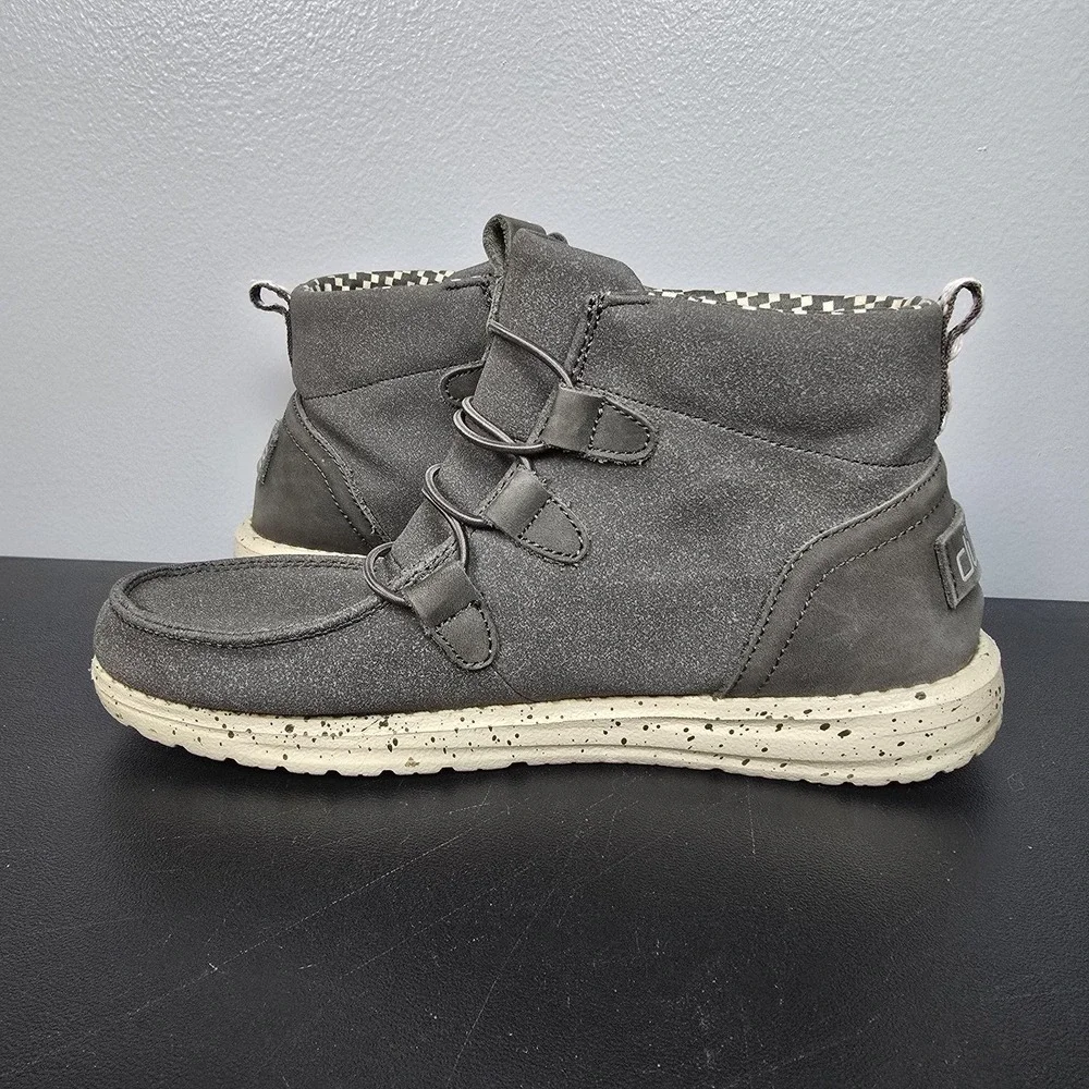 Hey Dude Boots Womens‎ Size 7 Coffee Lea Suede Chukka Ankle Casual Comfort Shoes
